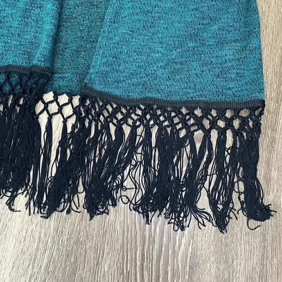 Womens Blue/Green Fringe Cardigan - M - Picture 4 of 7